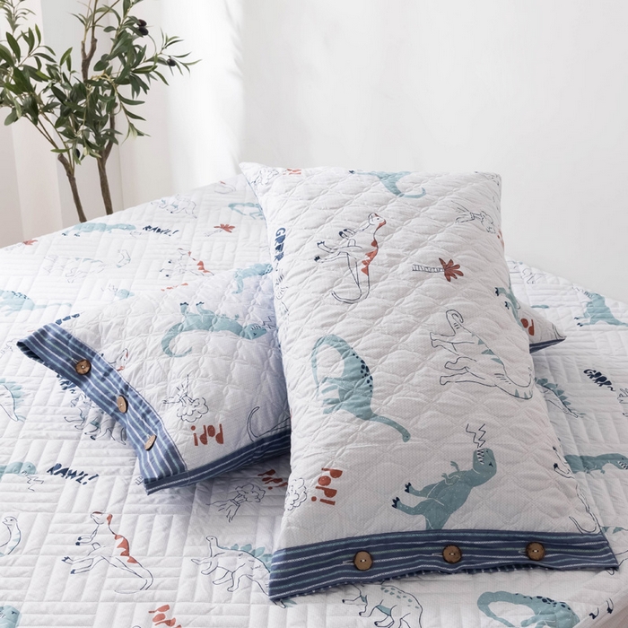 91家纺网 家纺一手货源 找家纺 优乐家纺 2025新款纯棉印花夹棉系列四件套-纽扣款新狂欢乐园