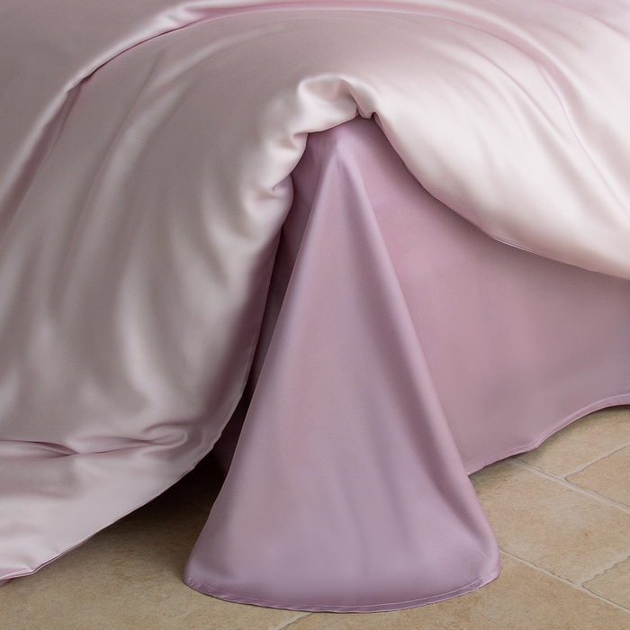 91家纺网 家纺一手货源 找家纺 云栖家居 202560支兰精天丝纯拼色四件套 极耀紫