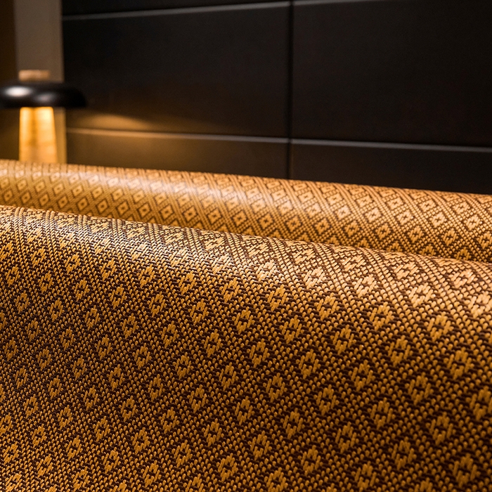 91家纺网 家纺一手货源 找家纺 绒艺席业 2025新款艾草藤席冰丝双面席席子凉席 萌萌熊猫-格纹