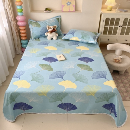 新印象  2025新款花边老粗布床单款床笠款三件套秋意