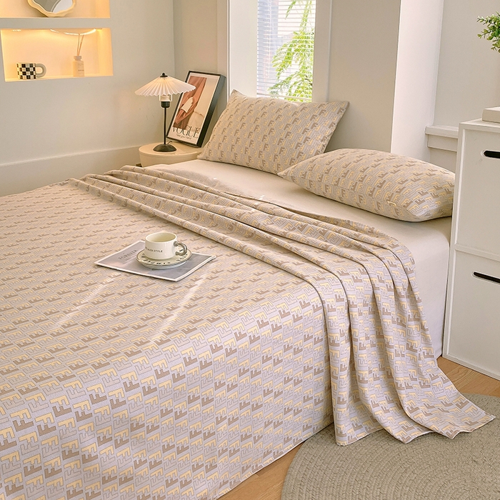 91家纺网 家纺一手货源 找家纺 爱彼家纺 2025新款锦柔老粗布席子凉席床单 千鸟格