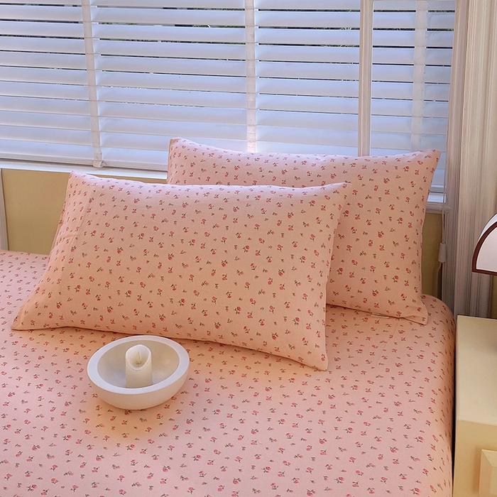 91家纺网 家纺一手货源 找家纺 爱彼家纺 2025新款锦柔老粗布席子凉席床单 玫瑰花园