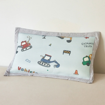 91家纺网 家纺一手货源 找家纺 嗨生活 2025新款A类儿童冰藤枕套 幼儿园枕套 儿童枕套 彩色挖掘