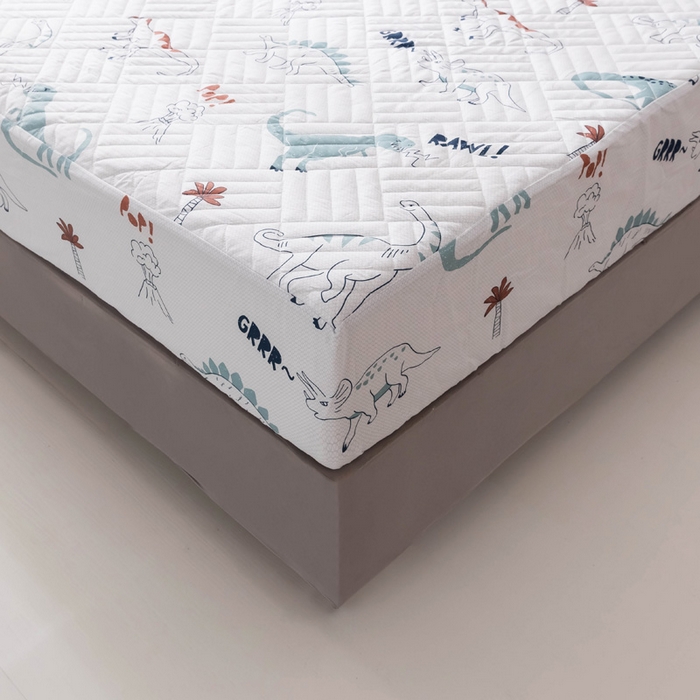 91家纺网 家纺一手货源 找家纺 优乐家纺 2025新款纯棉印花夹棉床笠三件套系列-纽扣款新狂欢乐园