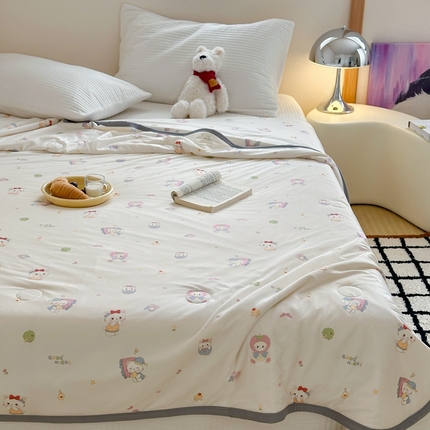 91家纺网 家纺一手货源 找家纺 （总）觅糖家纺 2025新款软糯针织云柔大豆夏被