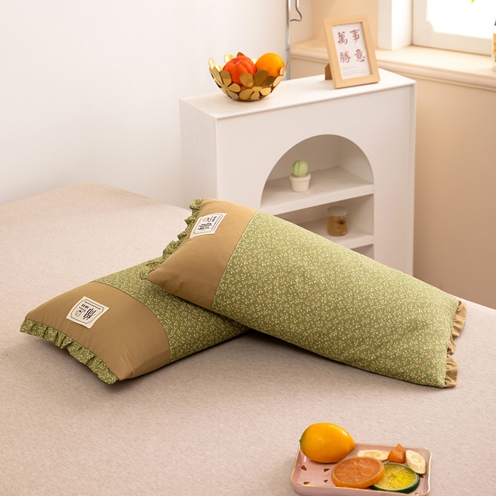 91家纺网 家纺一手货源 找家纺 （总）九州枕芯 2025新款全棉双层小碎花纯荞麦枕 枕头枕芯