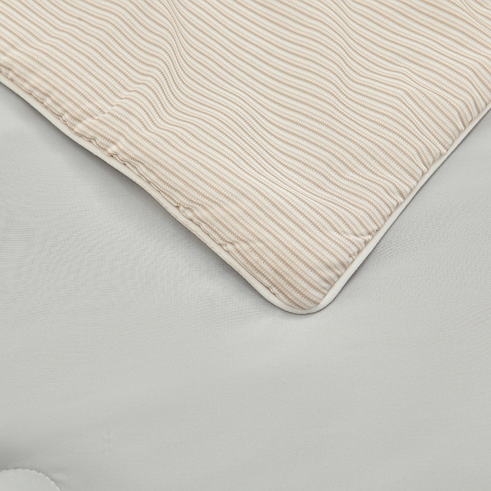 91家纺网 家纺一手货源 找家纺 金喜 2025新款A类高克重冰丝夏被云母凉感夏凉被子（10%氨纶） 云母咖