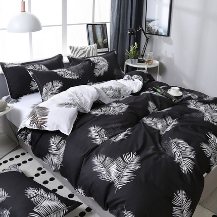 91家纺网 家纺一手货源 找家纺 （总）悦织湾家纺 2025新款亲肤芦荟棉四件套轻奢印花磨毛床上用品亲肤棉四件套