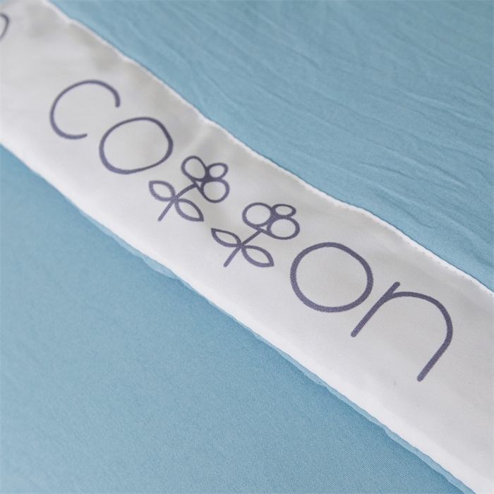 91家纺网 家纺一手货源 找家纺 西域种棉人·千百笠 2025新款A类100%新疆棉花夏凉被纯棉全棉填充毛巾绣绣花纯色双拼原棉空调被夏被 千寻牛仔蓝