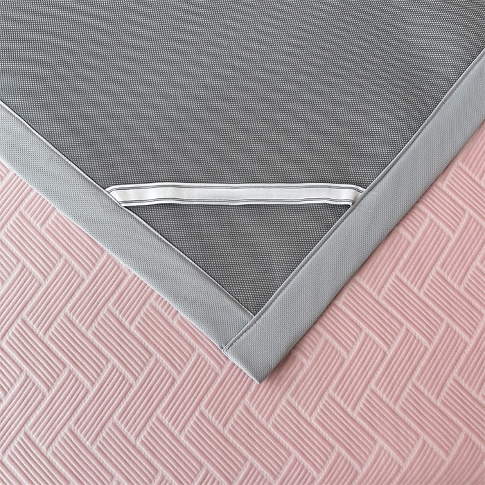 91家纺网 家纺一手货源 找家纺 雯豆家纺 2025夏季新款PE中分子凉感凉席三件套冰丝凉感席子纯色素色成人平铺绑带款 简尚-甜梦粉