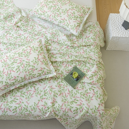 91家纺网 家纺一手货源 找家纺 （总）萌宝 2025老粗布新款纯棉细纱三枚缎卡帆布花边款软凉席床单提供买家秀