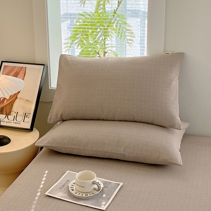 91家纺网 家纺一手货源 找家纺 爱彼家纺 2025新款锦柔老粗布席子凉席床单 卡其