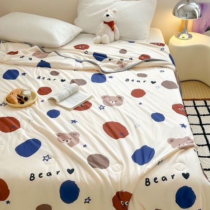 91家纺网 家纺一手货源 找家纺 （总）觅糖家纺 2025新款软糯针织云柔大豆夏被