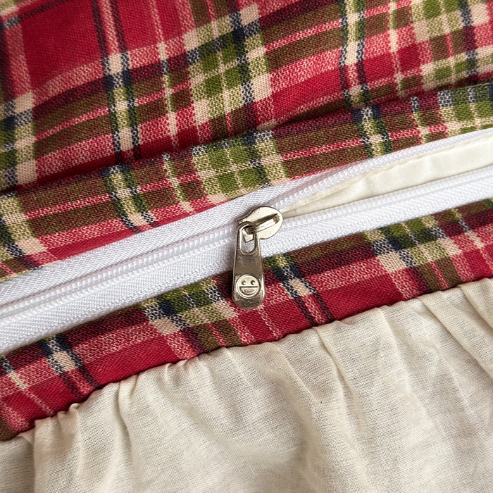 91家纺网 家纺一手货源 找家纺 蓝邻家纺 2025春夏新款全棉纯棉复古双层纱花边织带款四件套 清格