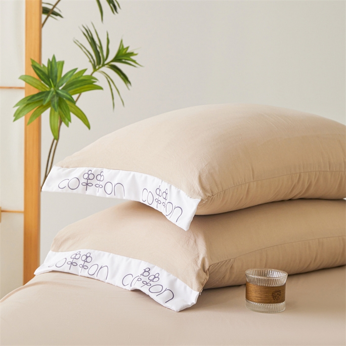 91家纺网 家纺一手货源 找家纺 西域种棉人·千百笠 2025新款A类100%新疆棉花夏凉被纯棉全棉填充毛巾绣绣花纯色双拼原棉空调被夏被 千寻卡其