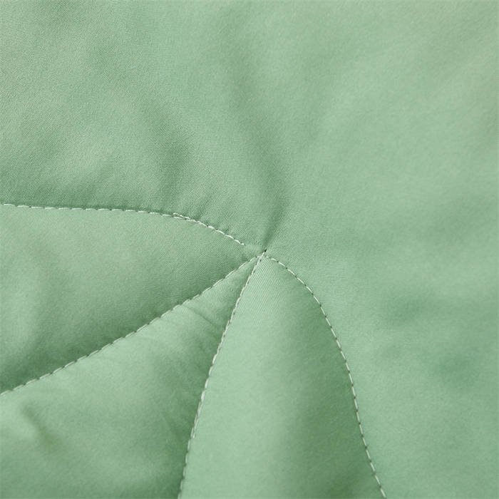 91家纺网 家纺一手货源 找家纺 西域种棉人·千百笠 2025新款A类100%新疆棉花夏凉被纯棉全棉填充毛巾绣绣花纯色双拼原棉空调被夏被 云暖-青果绿