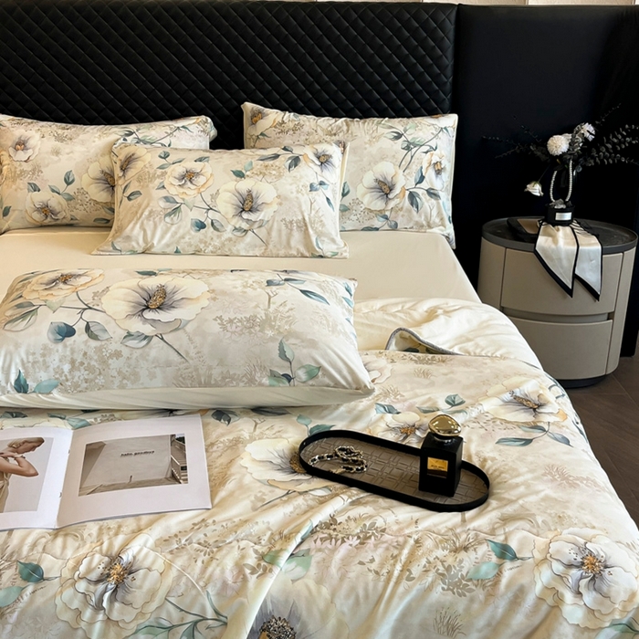 91家纺网 家纺一手货源 找家纺 花满路 2025新款成人夏被 月华