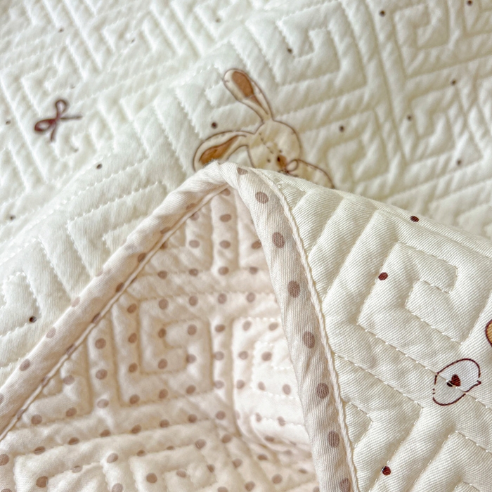 91家纺网 家纺一手货源 找家纺 羽爱家纺 2025新款A类双面全棉印花床盖套件 甜心派对