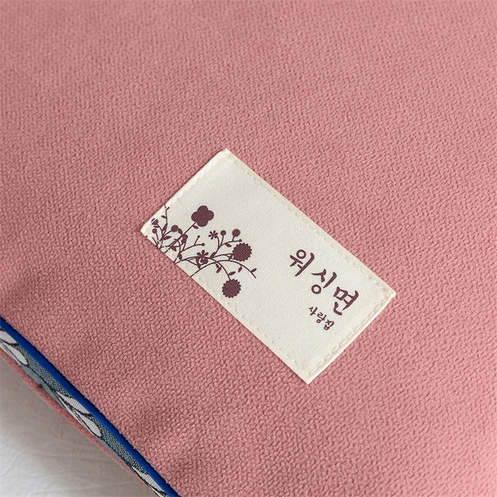 91家纺网 家纺一手货源 找家纺 大熊枕芯  2025新款舒适清爽透气麻绒荞麦枕 全荞麦亚麻枕-粉色35*55cm/只