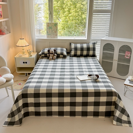 91家纺网 家纺一手货源 找家纺 （总）晓时候 2025原棉老粗布凉席床单凉席三件套软凉席子单床单