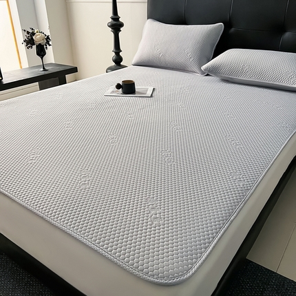 91家纺网 家纺一手货源 找家纺 席之家 2025新款3D凉豆豆圆角床席席子凉席 凉豆豆-高级灰