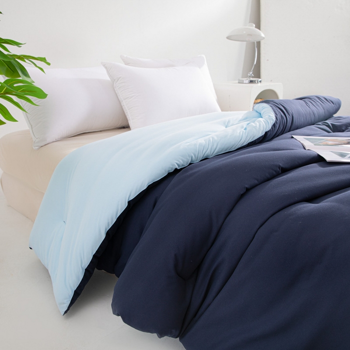 91家纺网 家纺一手货源 找家纺 龙图家纺 2025新款星球深睡被 远山蓝