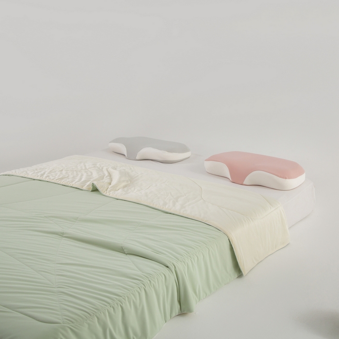 91家纺网 家纺一手货源 找家纺 金喜 2025新款锦氨冰川凉感被裸机面料夏凉被凉感薄被子-冰菓夏被 豆蔻绿 