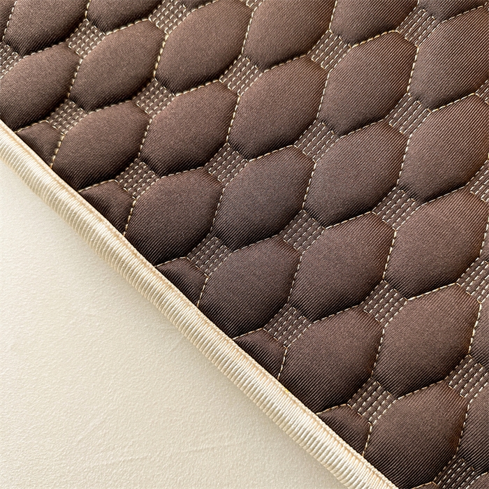 91家纺网 家纺一手货源 找家纺 情恒家纺 2025夏季款亮光布加厚双面用床头罩 深棕咖