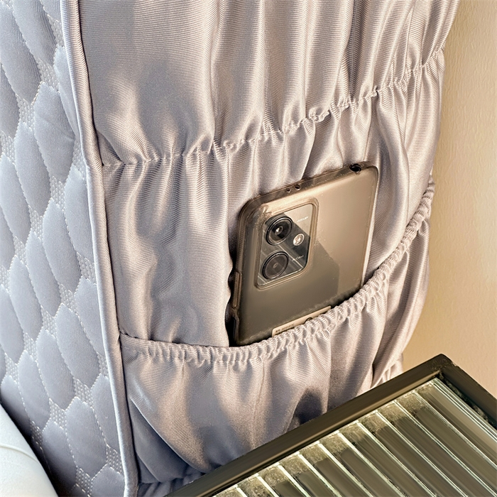 91家纺网 家纺一手货源 找家纺 情恒家纺 2025夏季款亮光布加厚双面用床头罩 珠光银