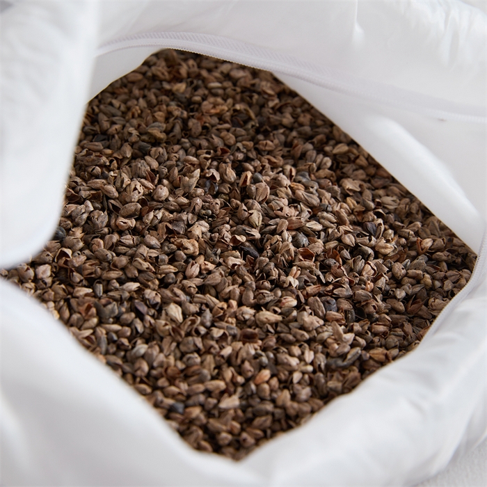 91家纺网 家纺一手货源 找家纺 大熊枕芯 2025新款水洗棉条纹荞麦枕 条纹宫廷-灰20*50*8cm/只