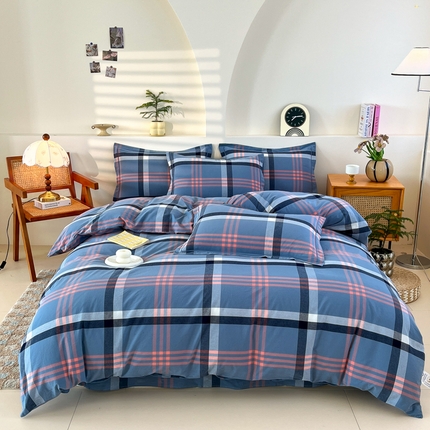 金窝窝家纺 2025新款纯棉水洗棉四件套 优雅兰