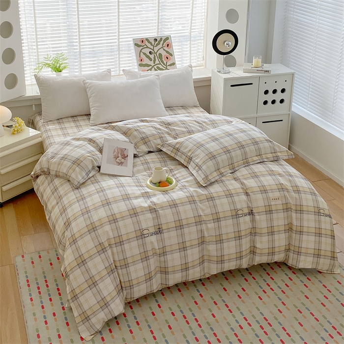 91家纺网 家纺一手货源 找家纺 凯磊2025新款老粗布印花单品被套被套单件 暖格舒居