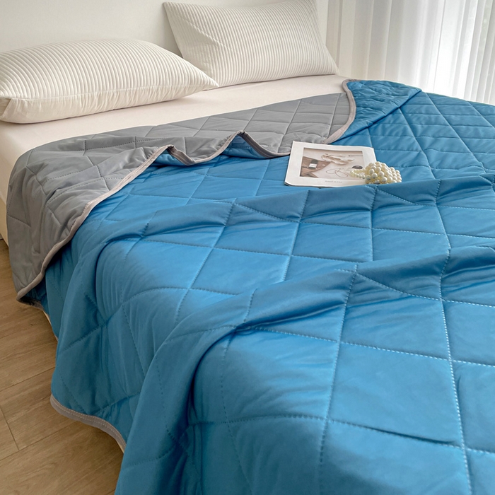 91家纺网 家纺一手货源 找家纺 （总）富艺隆 2025新款纯色凉感丝夏被