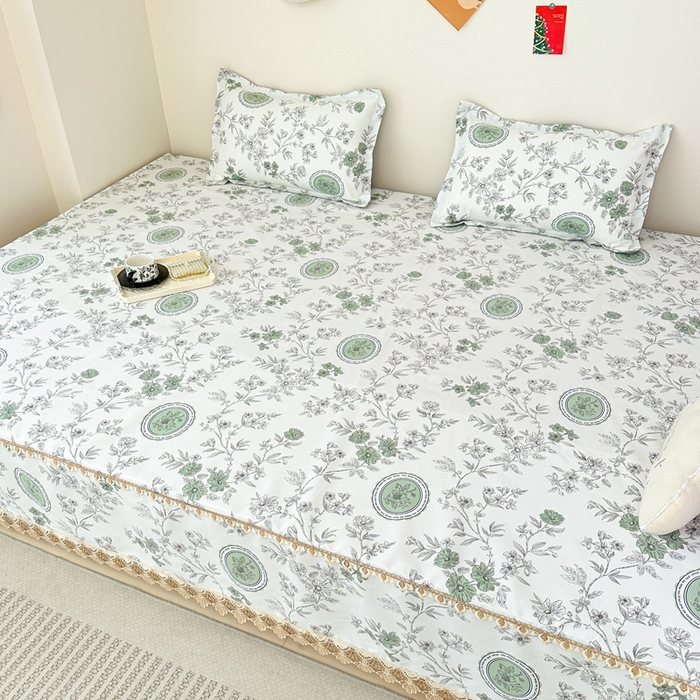 91家纺网 家纺一手货源 找家纺 手艺人家纺 2025新款亲肤舒适老粗布单层炕盖榻榻米炕垫 LDK08