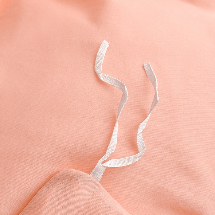 91家纺网 家纺一手货源 找家纺 宇彬家纺 2025新款直播热款13374全棉母婴级压线一字绣宽边枕套被套纯色滚边麻绳四件套贡缎新疆长绒 梦系列-玉颜粉