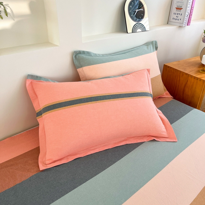 91家纺网 家纺一手货源 找家纺 金窝窝家纺 2025新款纯棉水洗棉四件套 巴黎彩格