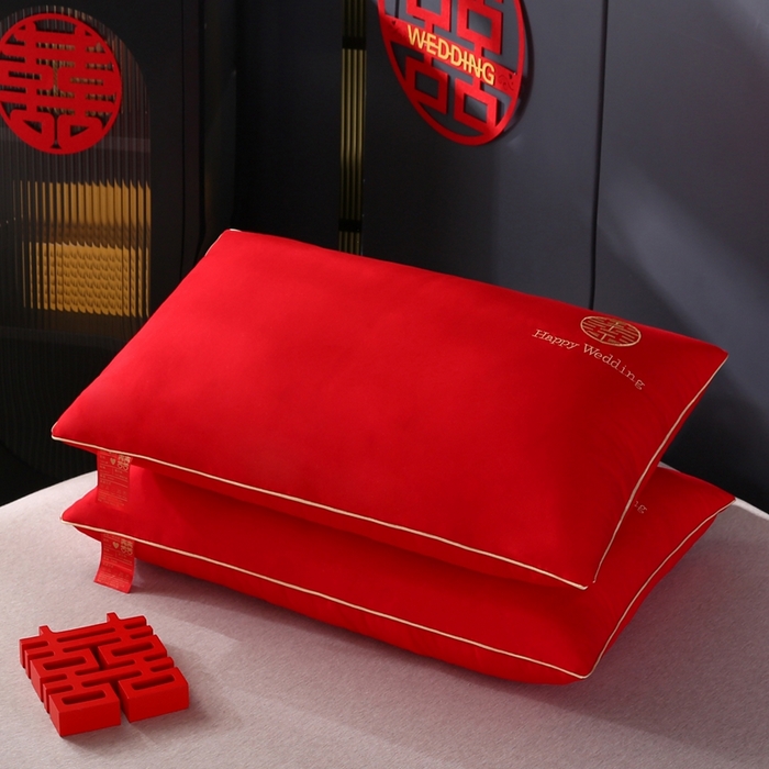 91家纺网 家纺一手货源 找家纺 （总）贤内助家纺 2025新款婚庆枕芯简爱系列-信封枕48*74/方抱枕60*60/大靠枕60*80