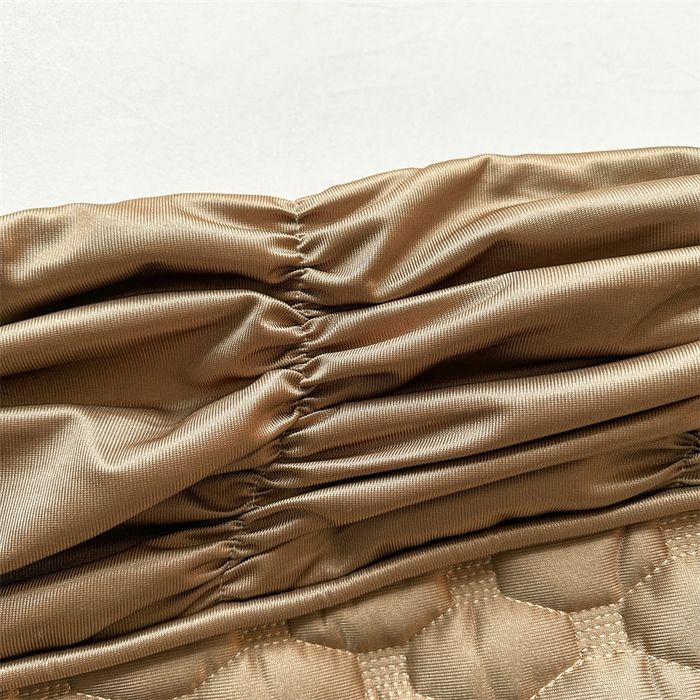 91家纺网 家纺一手货源 找家纺 情恒家纺 2025夏季款亮光布加厚双面用床头罩 00焦糖色