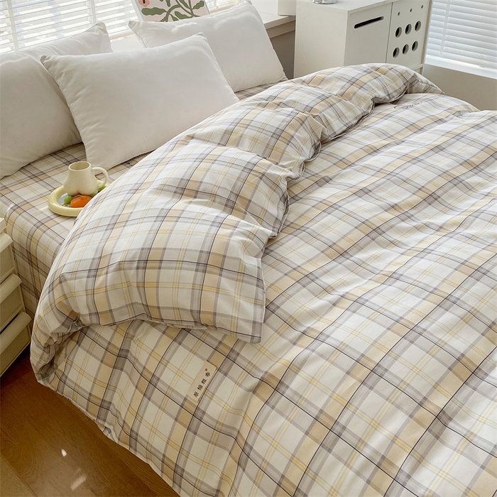 91家纺网 家纺一手货源 找家纺 凯磊2025新款老粗布印花单品被套被套单件 暖格舒居