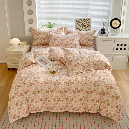 91家纺网 家纺一手货源 找家纺 （总）凯磊2025新款老粗布印花四件套