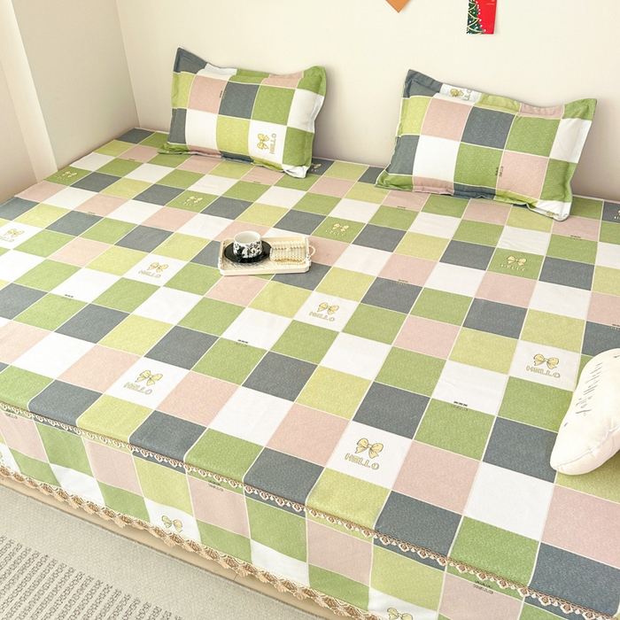 91家纺网 家纺一手货源 找家纺 手艺人家纺 2025新款亲肤舒适老粗布单层炕盖榻榻米炕垫 LDK01