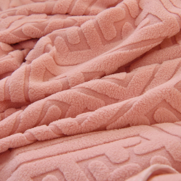 91家纺网 家纺一手货源 找家纺 启博家纺 2025新款磨毛提花高靠背小单人沙发套 桃粉