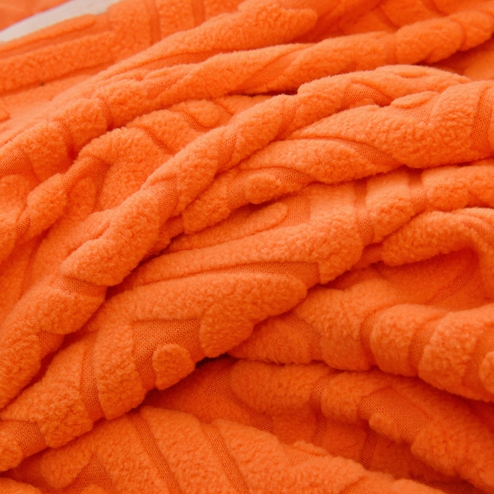 91家纺网 家纺一手货源 找家纺 启博家纺 2025新款磨毛提花高靠背小单人沙发套 橙色