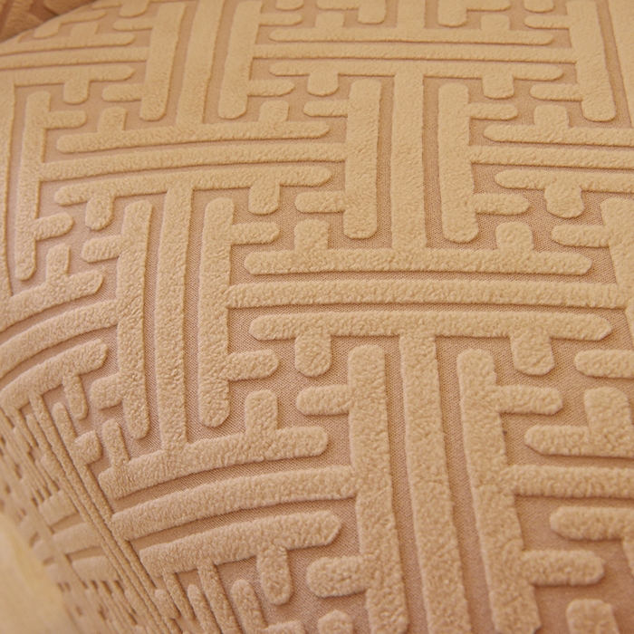 91家纺网 家纺一手货源 找家纺 启博家纺 2025新款磨毛提花高靠背小单人沙发套 驼色