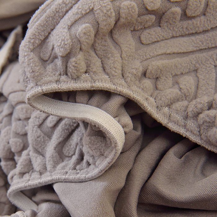 91家纺网 家纺一手货源 找家纺 启博家纺 2025新款磨毛提花高靠背小单人沙发套 灰色