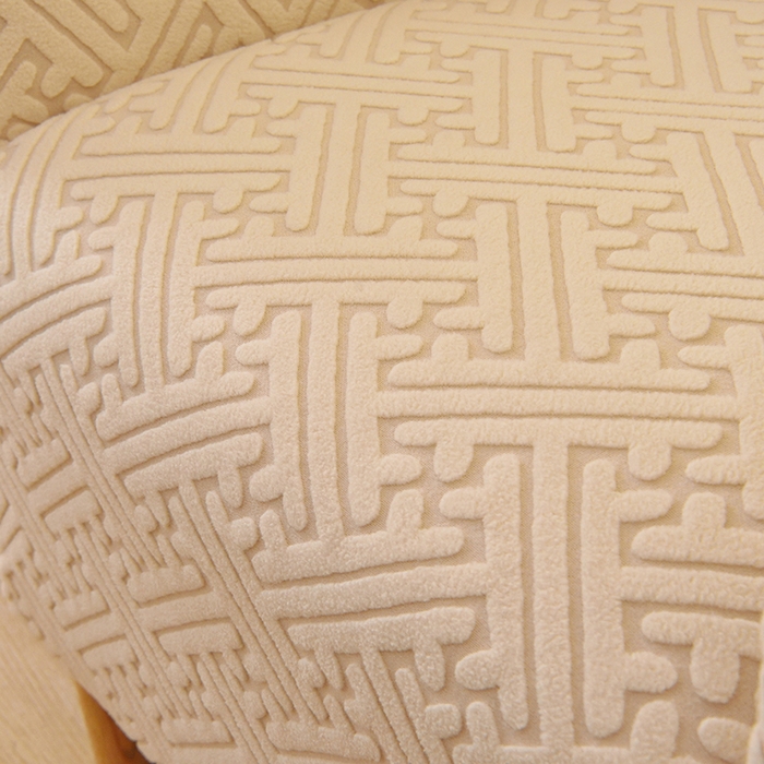 91家纺网 家纺一手货源 找家纺 启博家纺 2025新款磨毛提花高靠背小单人沙发套 米白