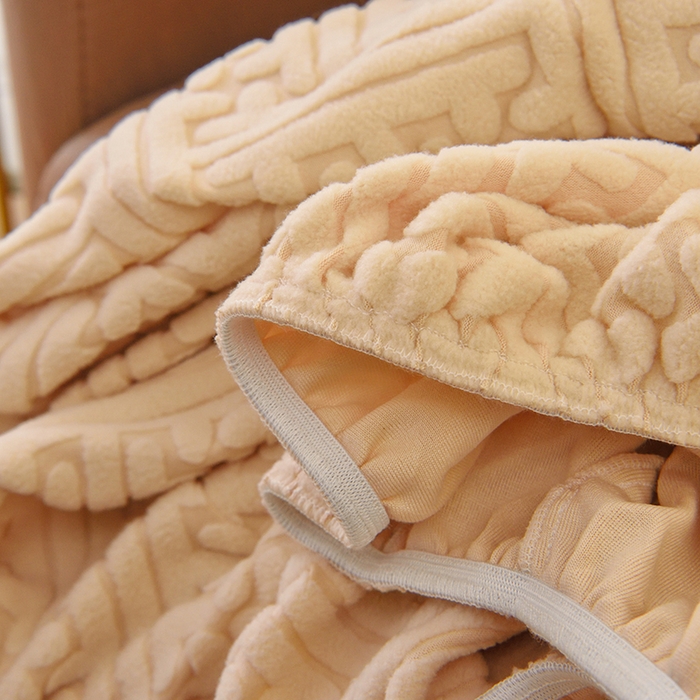 91家纺网 家纺一手货源 找家纺 启博家纺 2025新款磨毛提花高靠背小单人沙发套 米白