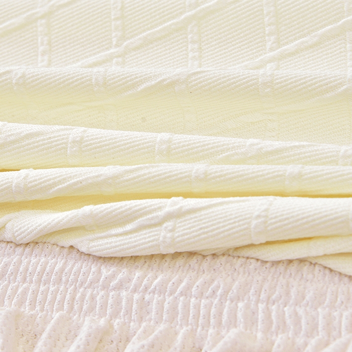 91家纺网 家纺一手货源 找家纺 启博家纺 2025新款菱形格无扶手沙发床套 米白