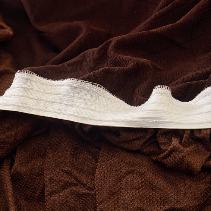 91家纺网 家纺一手货源 找家纺 启博家纺 2025新款菱形格无扶手沙发床套 咖色