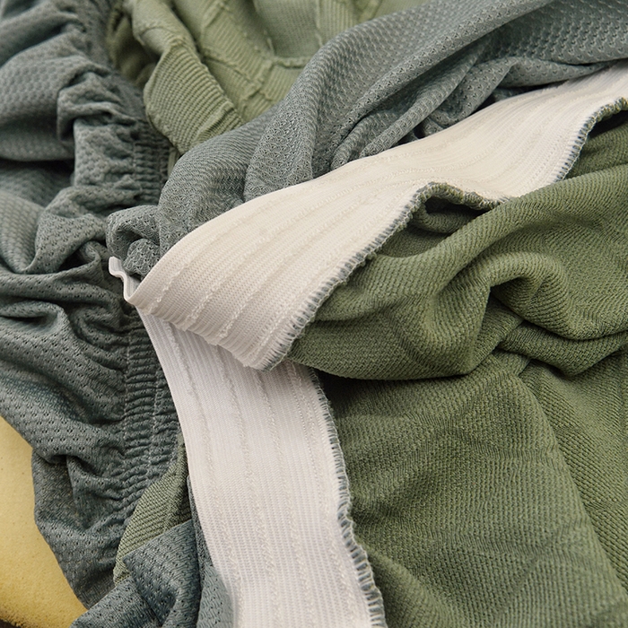 91家纺网 家纺一手货源 找家纺 启博家纺 2025新款菱形格无扶手沙发床套 果绿